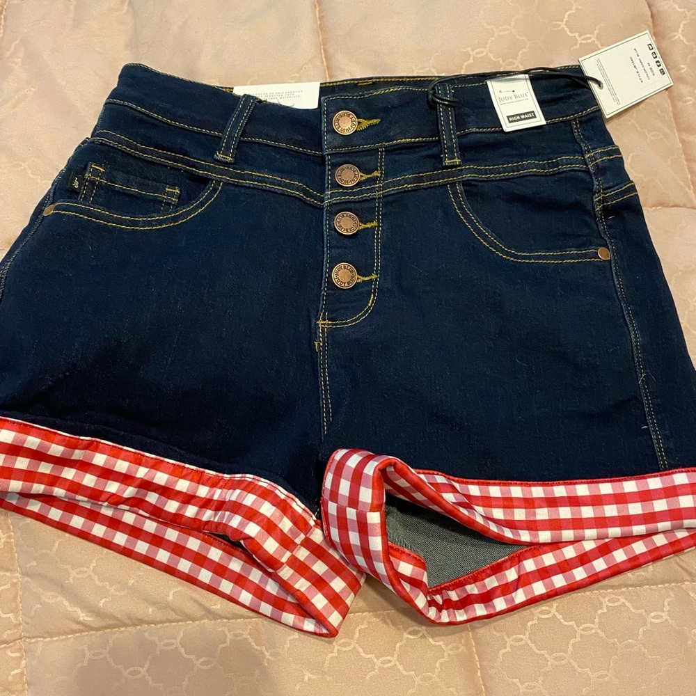 Judy Blue High Waisted Denim Shorts-Brand New With Tags